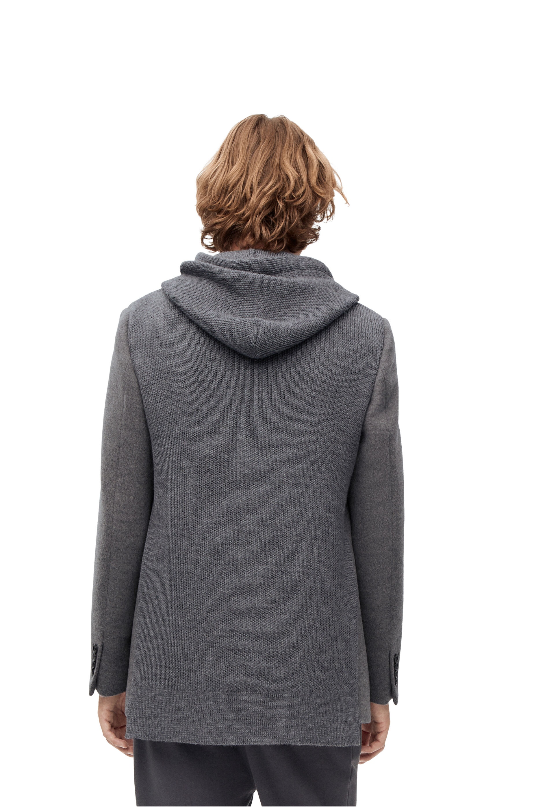 Knitted back jacket in wool, cashmere and silk - 4