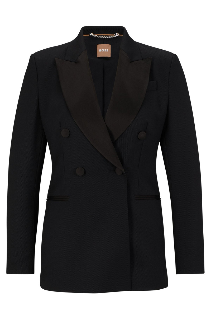 SLIM-FIT TUXEDO JACKET IN WOOL-BLEND TWILL 1