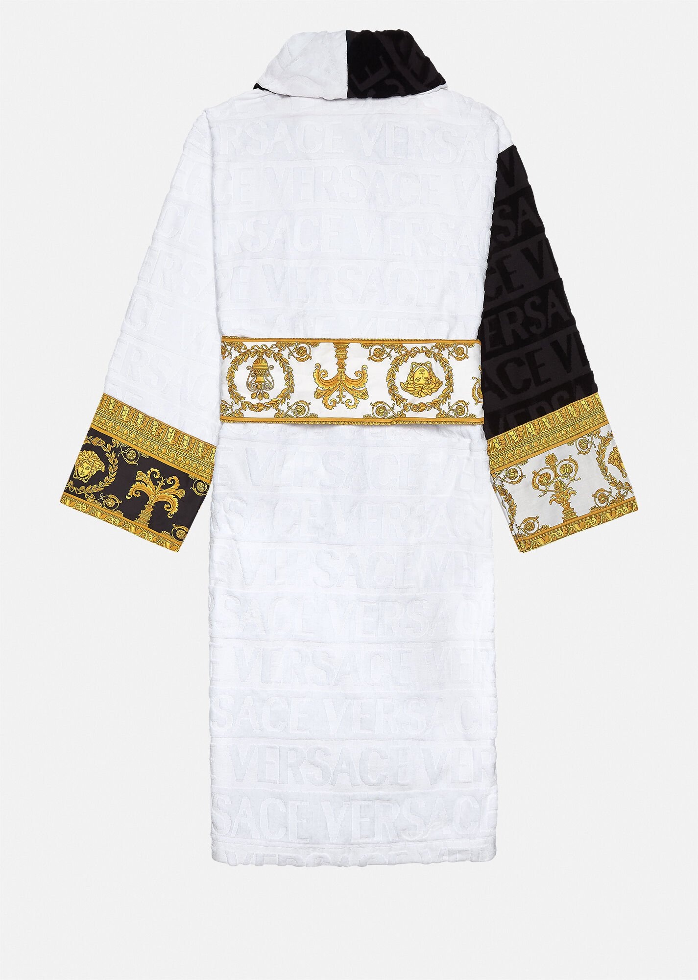 I ♡ Baroque Color Block Bathrobe - 2