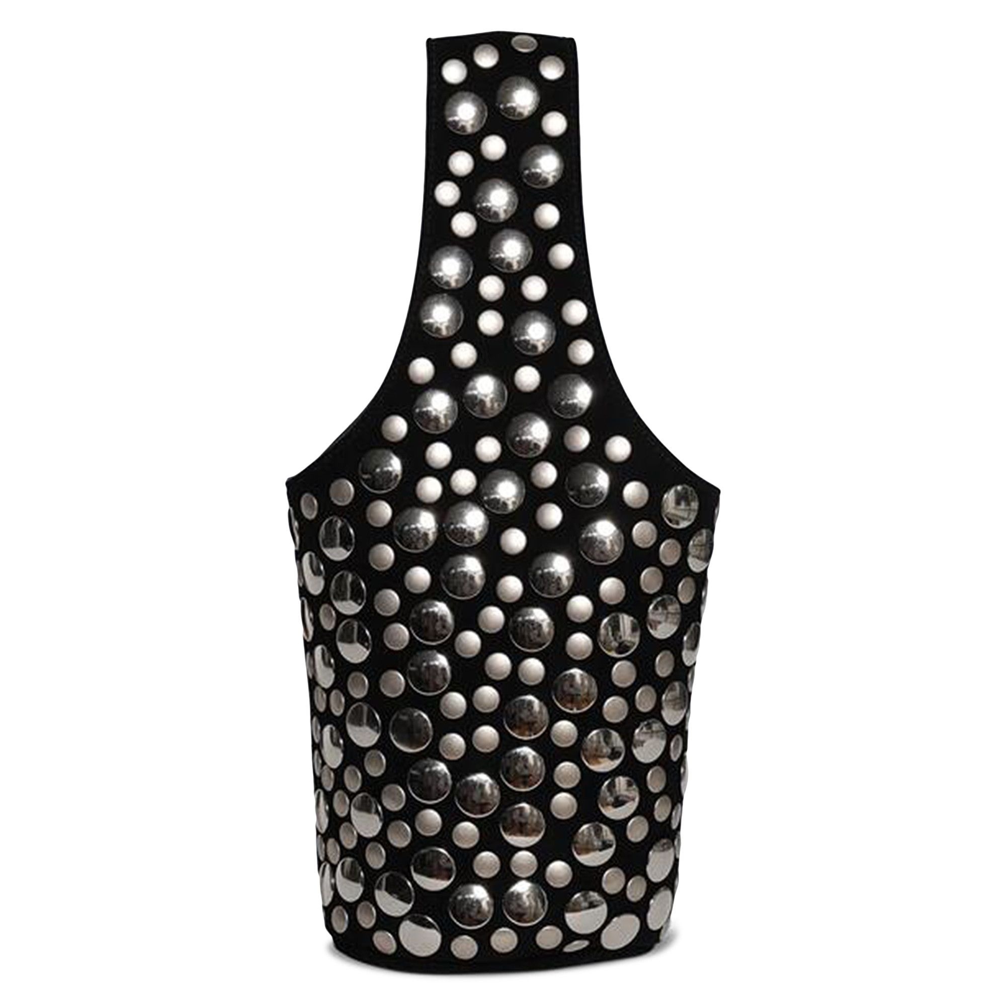Khaite Livia Bag 'Black Suede/Silver Studs' - 1