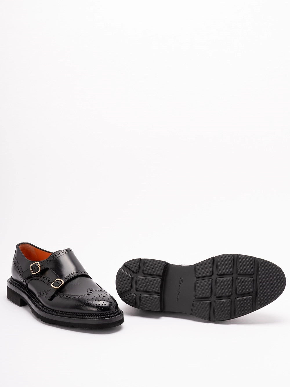 Santoni Men `Kalamabuck` Buckled Shoes - 4