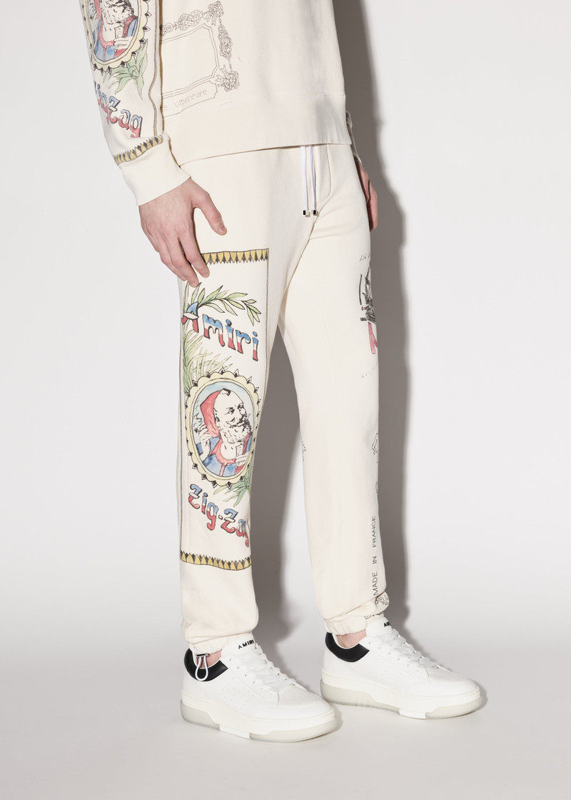AMIRI ZIG-ZAG SKETCH SWEATPANTS outlook