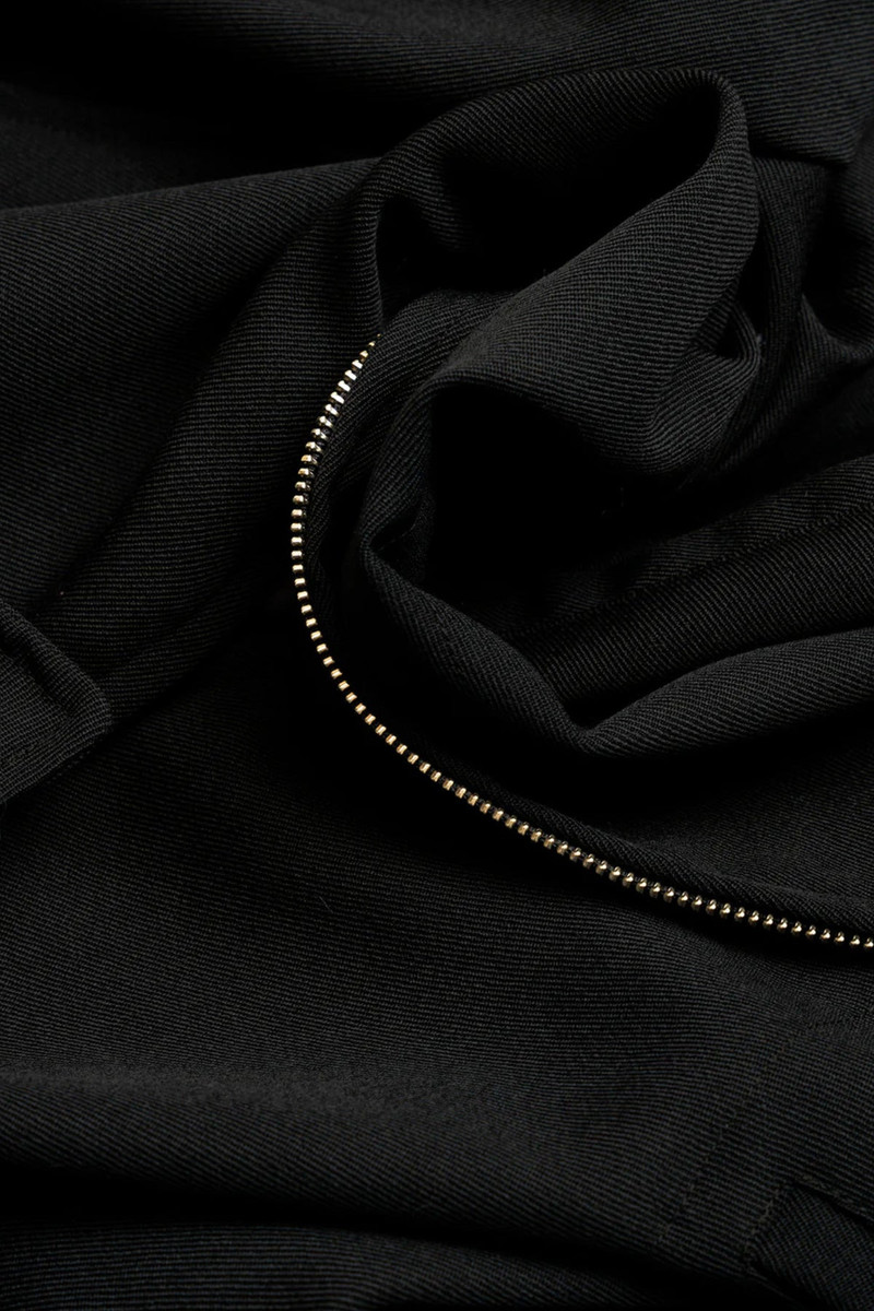 Site Jacket - Black Heavyweight Wool Gabardine 4