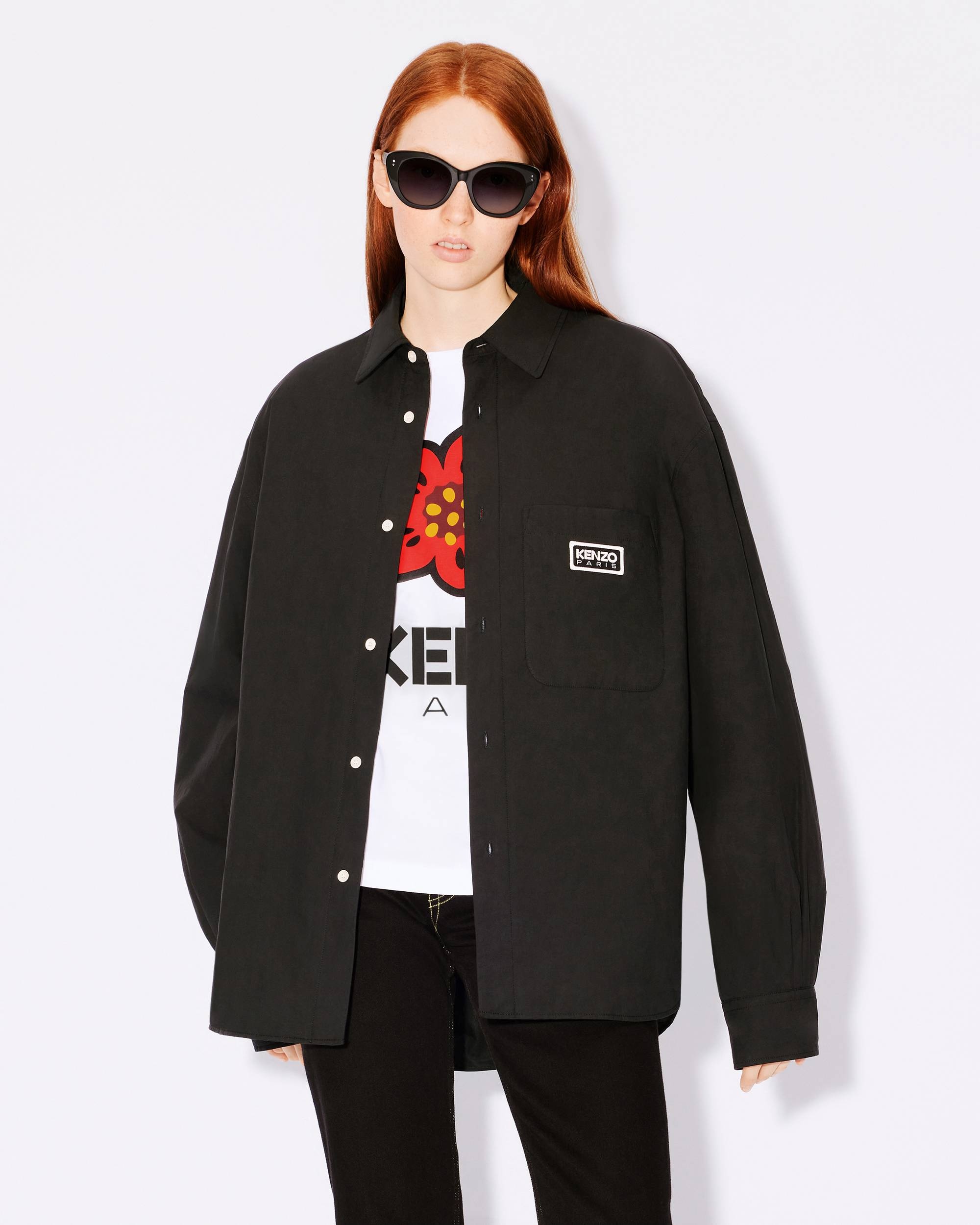 Bicolor KENZO Paris' padded unisex shirt jacket - 6