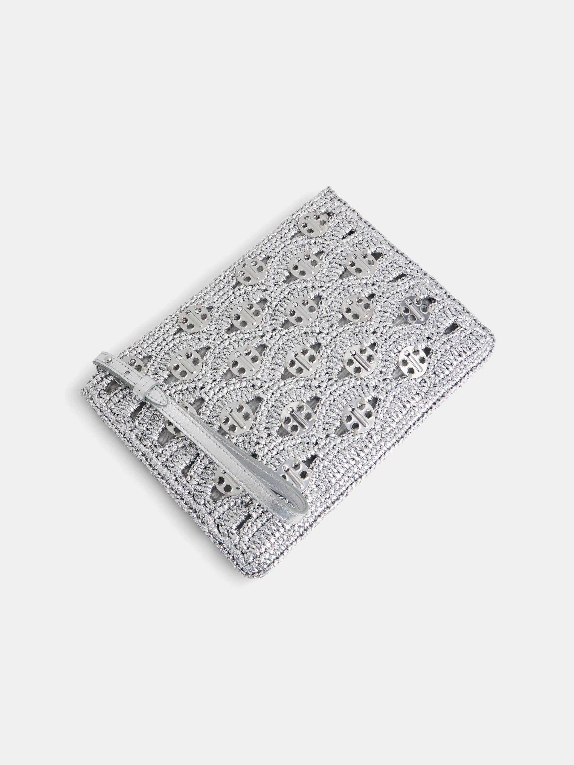 POUCH IN LUREX RAFFIA - 6