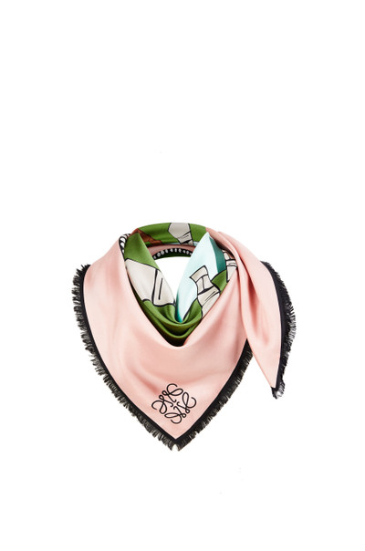 Loewe Easter Island scarf in silk outlook