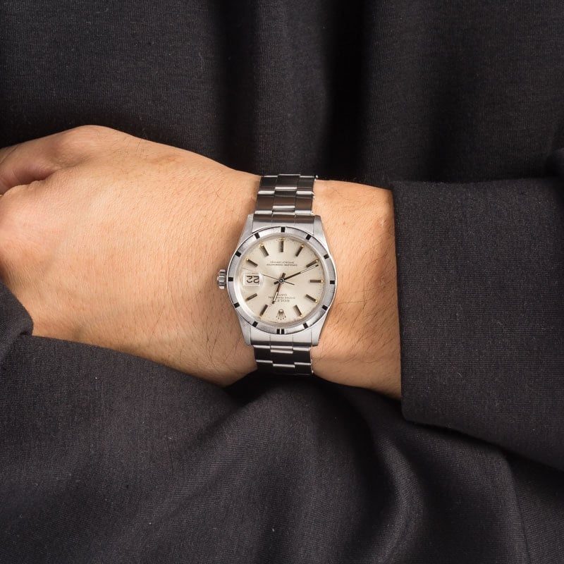 Pre-owned Rolex Date 1500 Silver Dial - 5