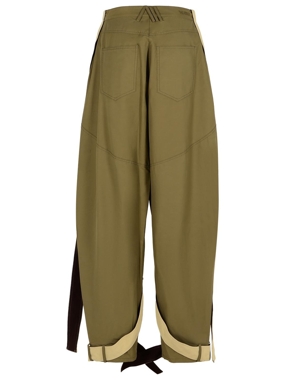 The Attico Green Cotton Blend Pants Women - 3
