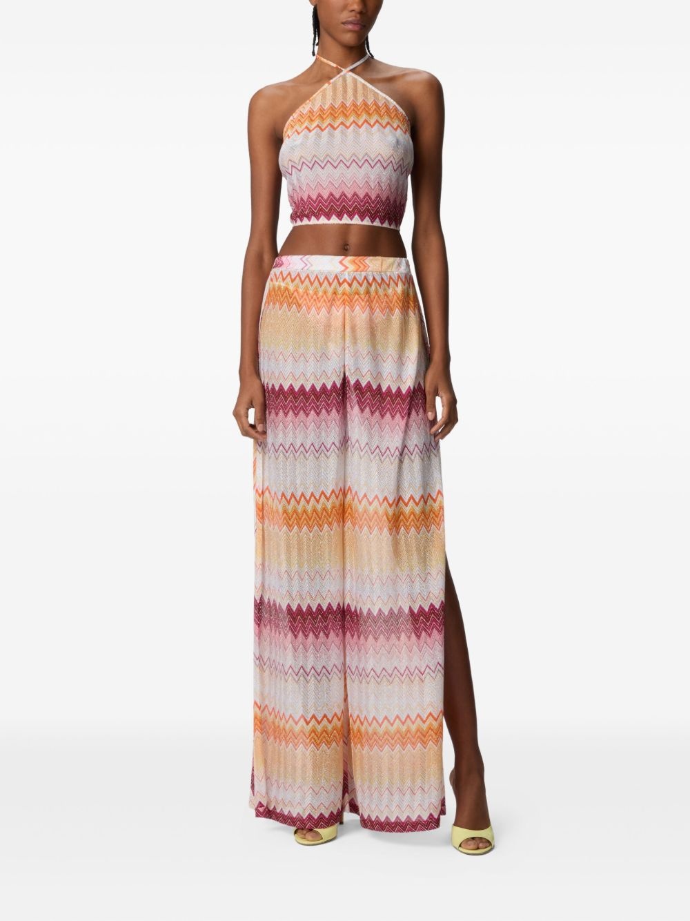 Zigzag-pattern trousers - 2