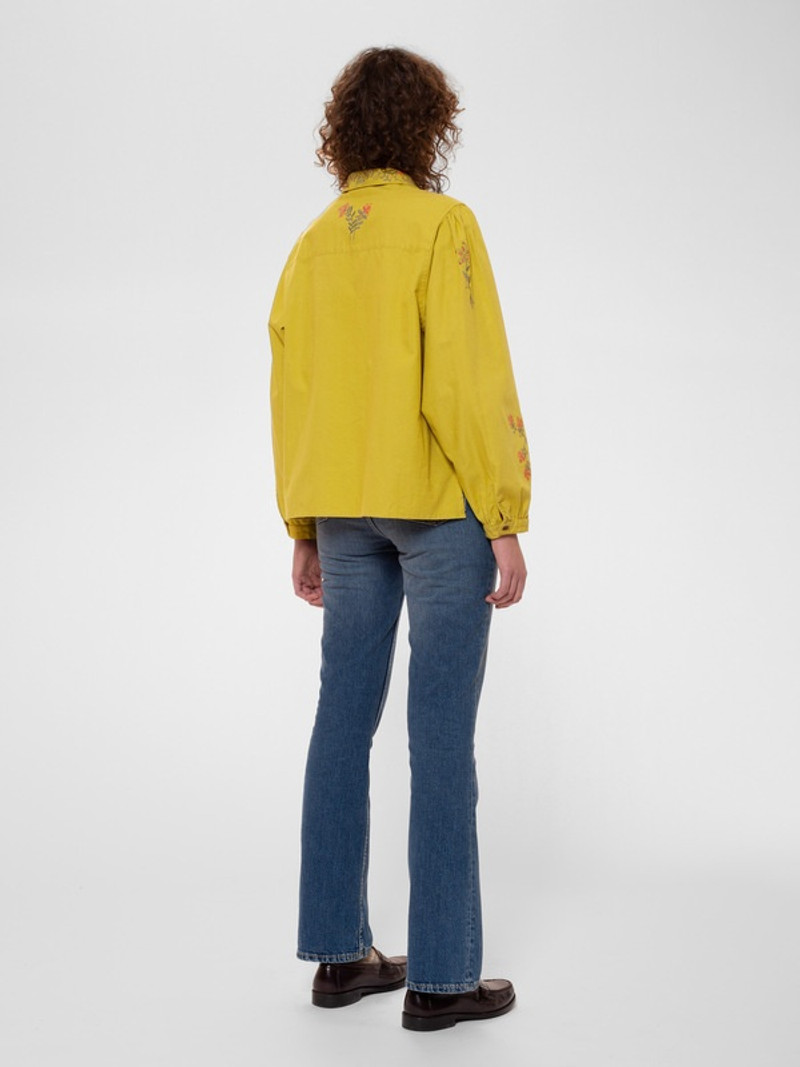 Edith Embroidery Blouse Lime 4