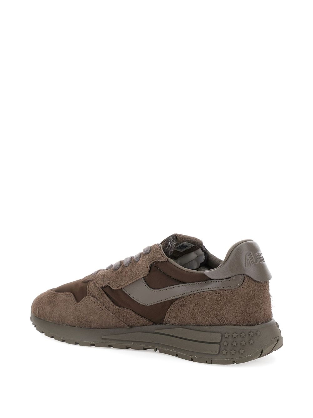 Reelwind logo-patch suede sneakers - 3