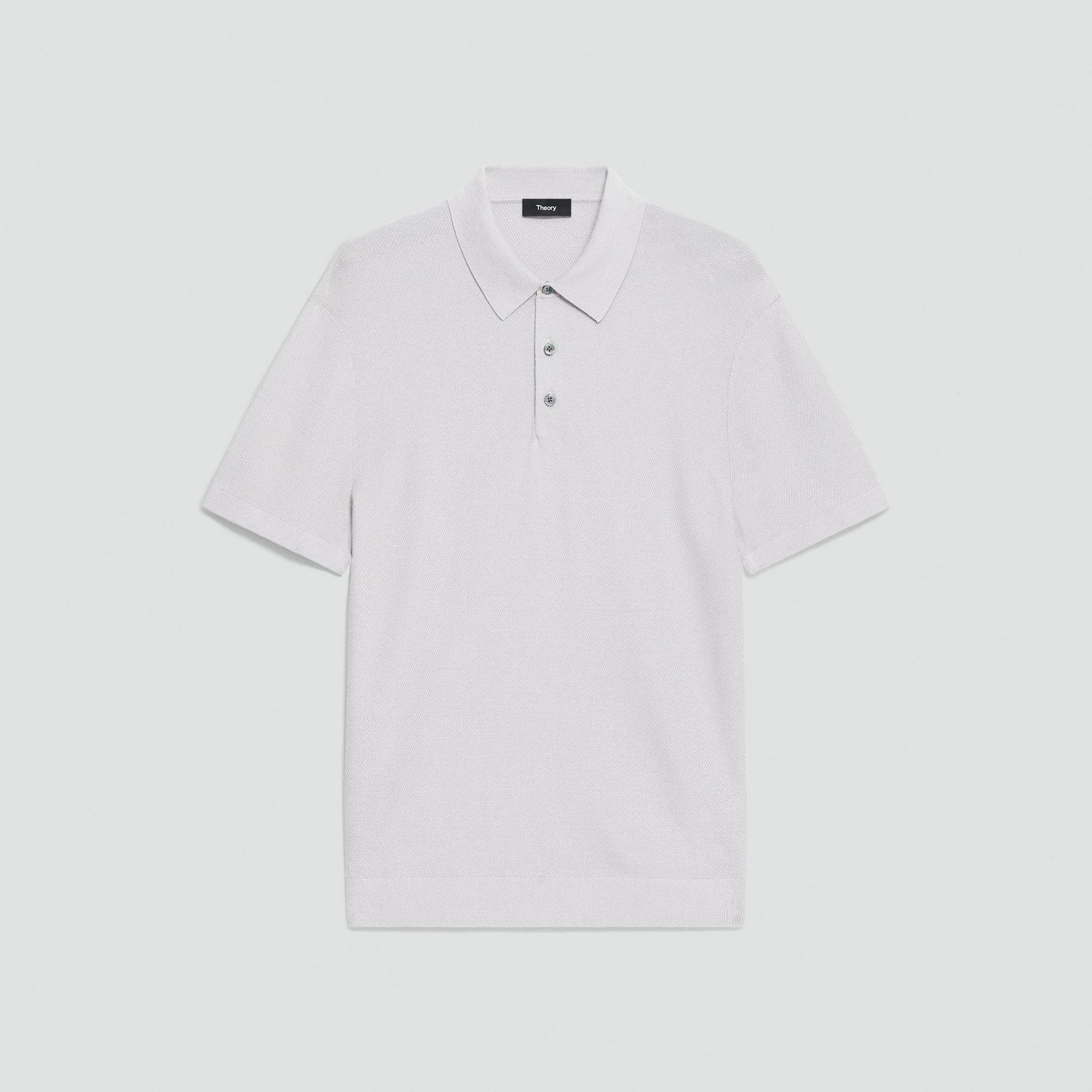 Polo Shirt in Silk-Cotton - 1