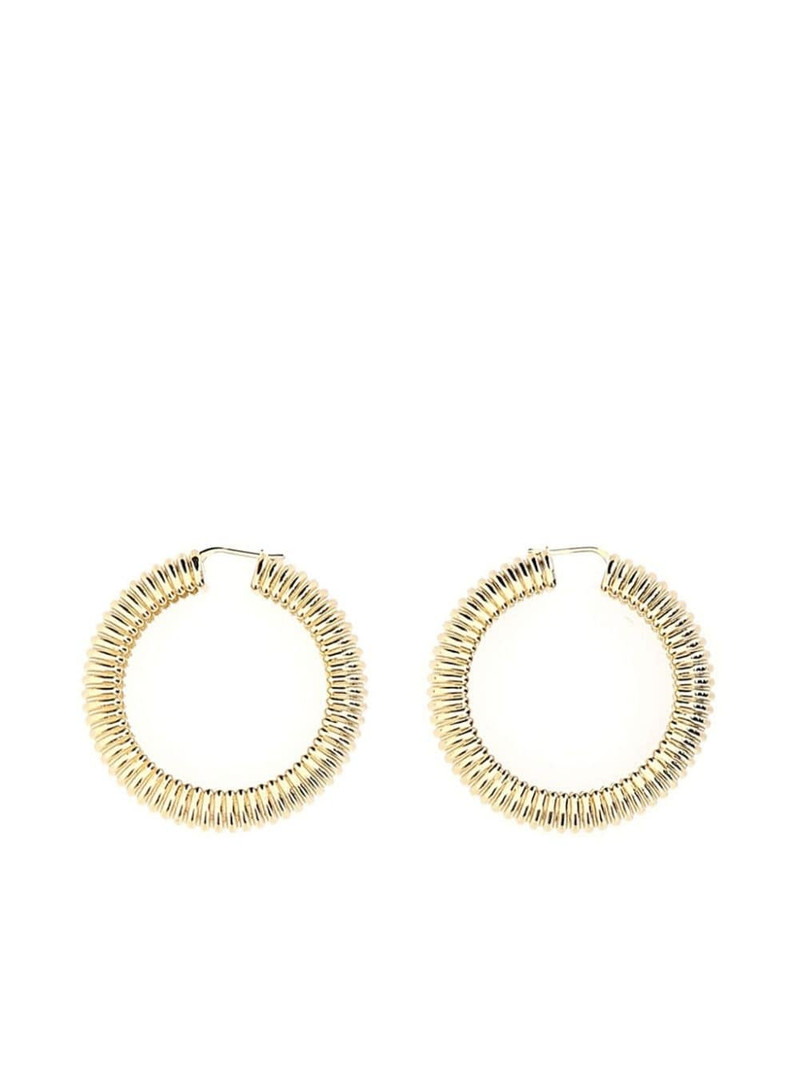 hoop brass earrings 1