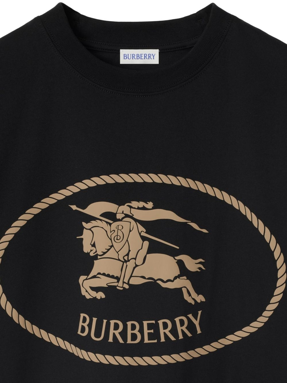 Knight-stamp cotton T-shirt - 2