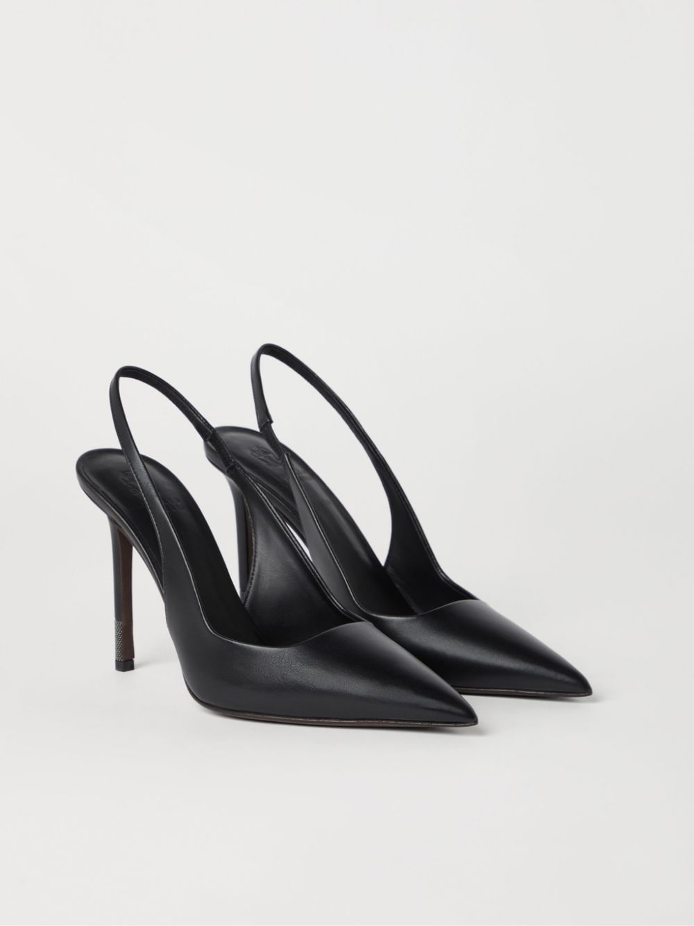 monili-detail leather slingback pumps - 3