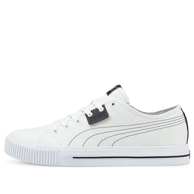 PUMA Ever Cv Casual Skateboarding Shoes Unisex White Black 383865-04 - 1