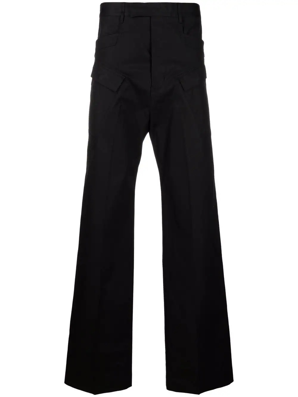 tailored flat cargo trousers - 1