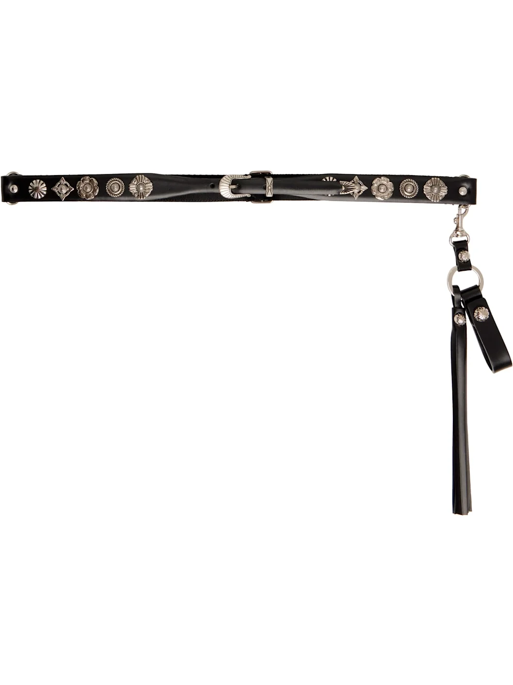 Black Tassel Key Ring Belt - 1