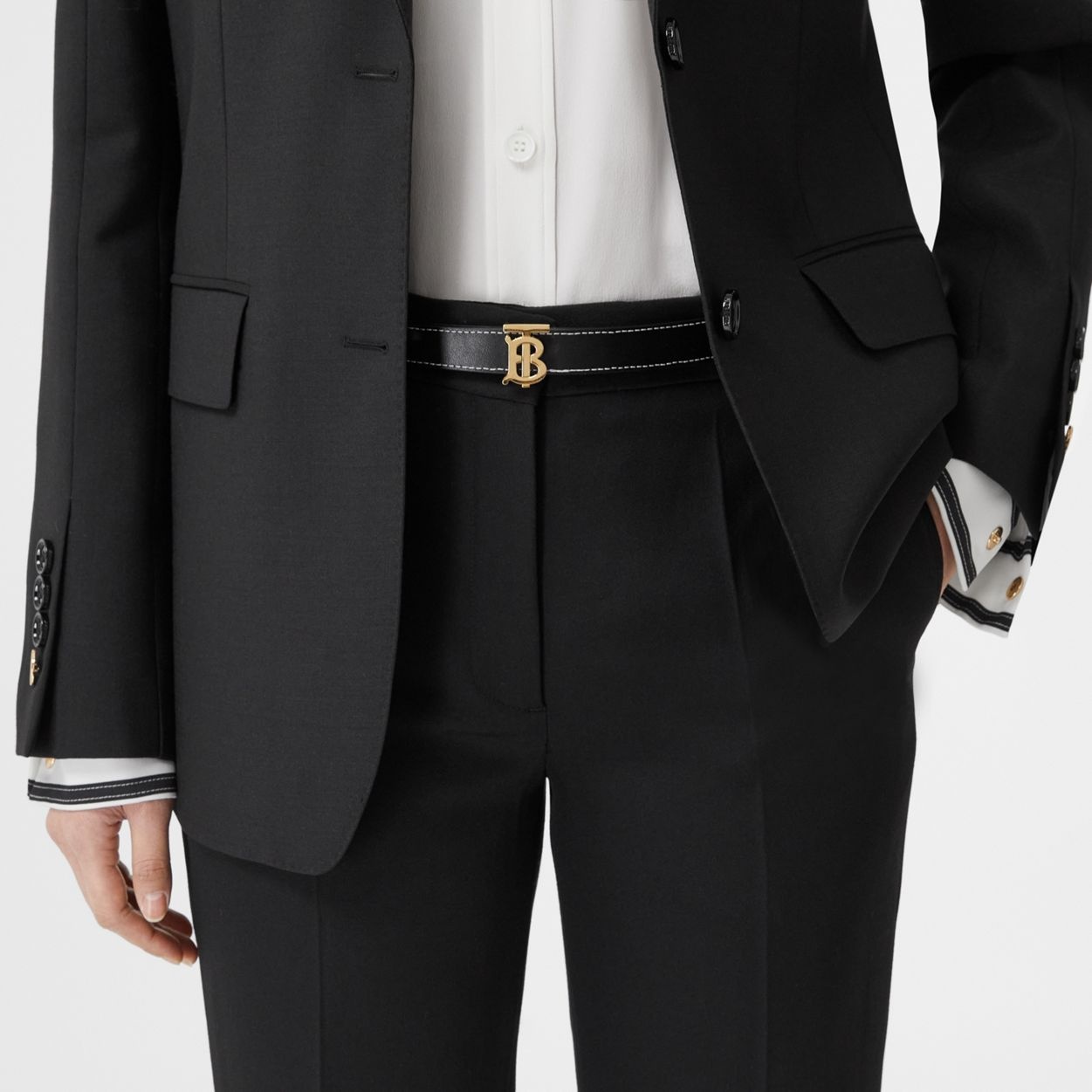 Reversible Monogram Motif Leather Belt - 8