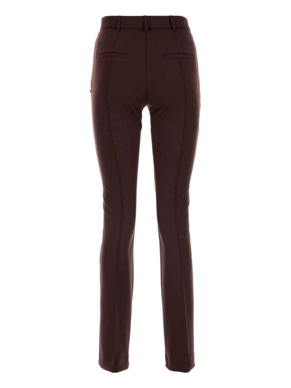パンツ SPORTMAX Chocolate Stretch Nylon Skinny Ricetta Pant Sportmax Ricetta skinny trousers | REVERSIBLE