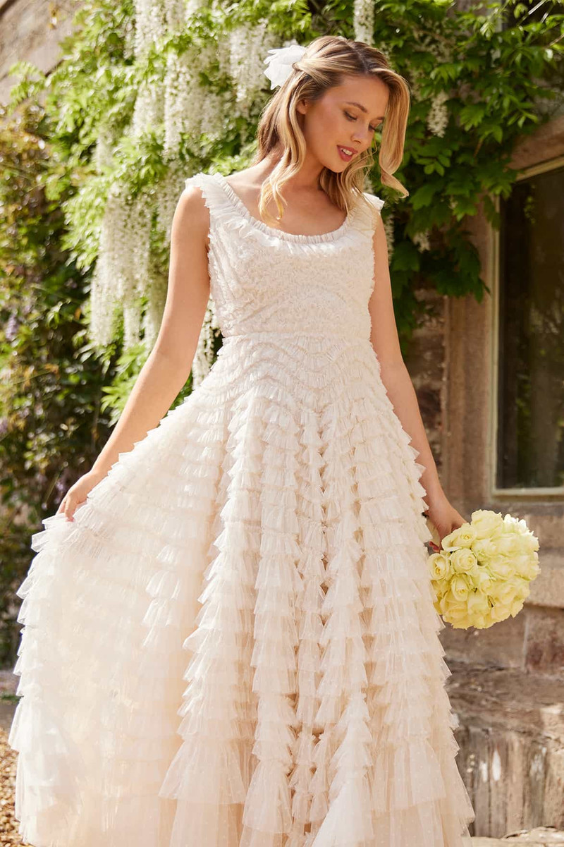 Needle & Thread Hattie Scoop Neck Ankle Gown outlook