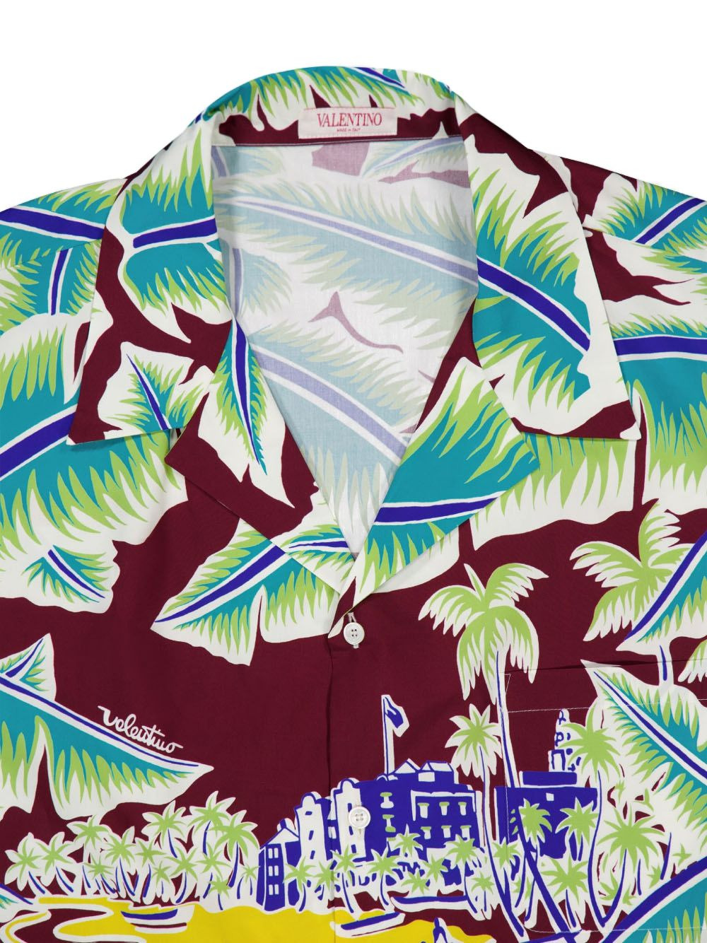 tropical-print short-sleeve shirt - 3