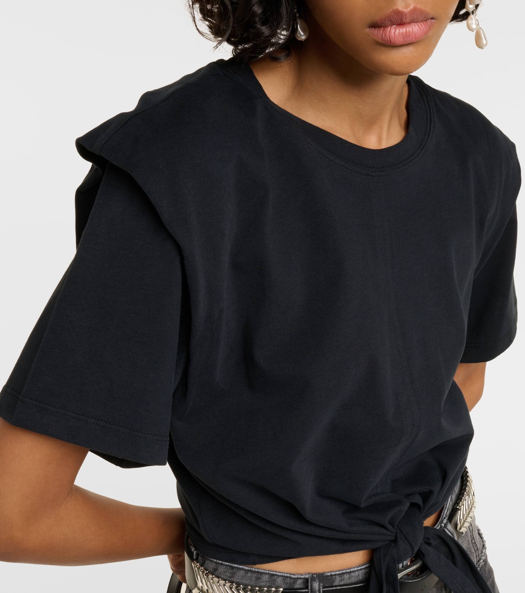 Zelikia gathered cotton crop top - 4