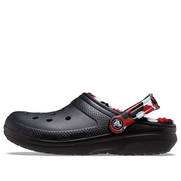 Crocs Classic Lined Camo Clog 'Black & Red' 208047-063 - 1