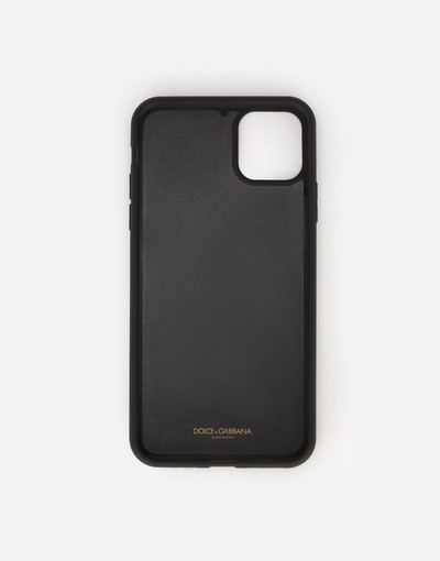 Dolce & Gabbana iPhone 11 Pro Max cover in Carretto-print Dauphine calfskin outlook