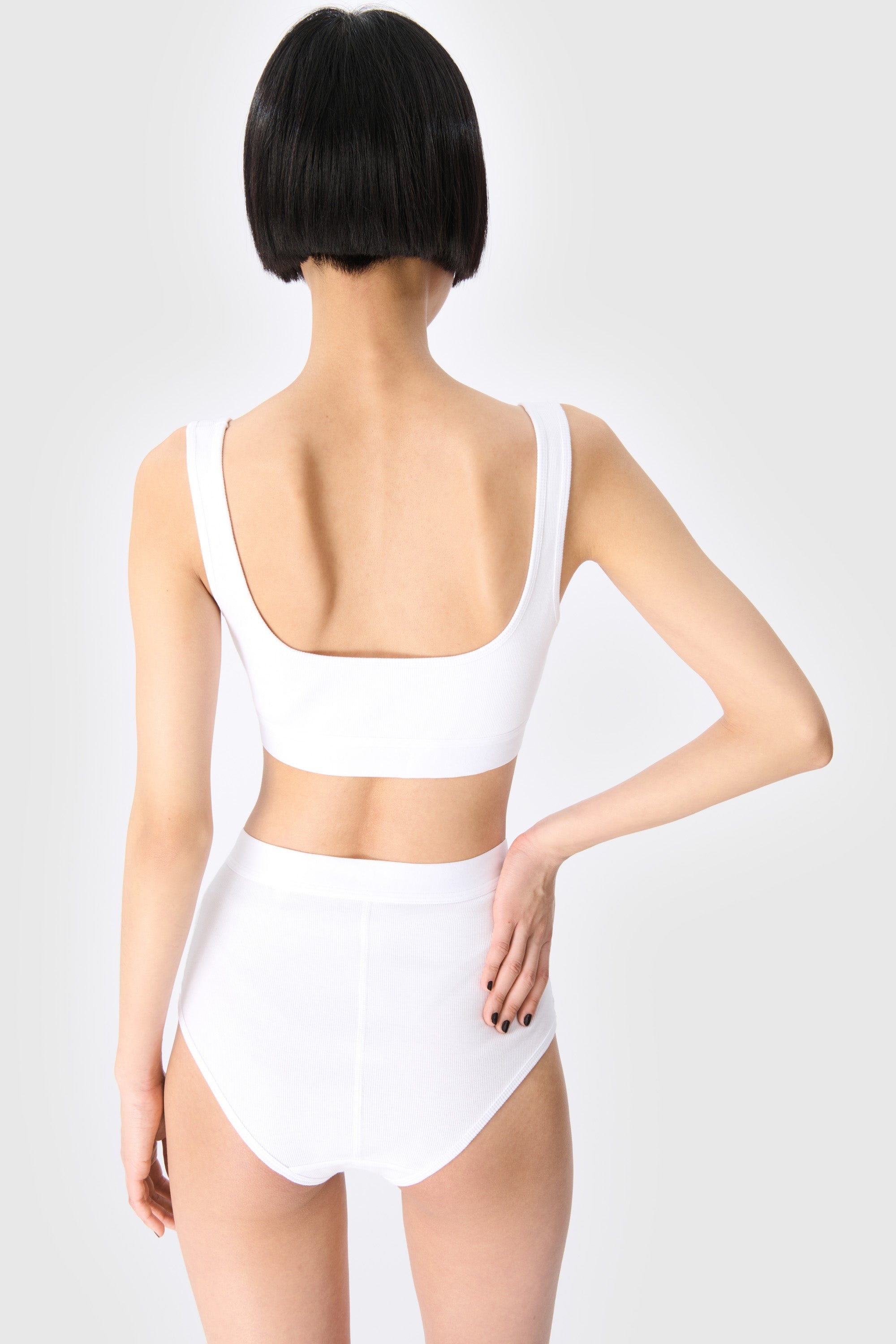 Moon Logo Stretched Jersey Sport Bra - 3
