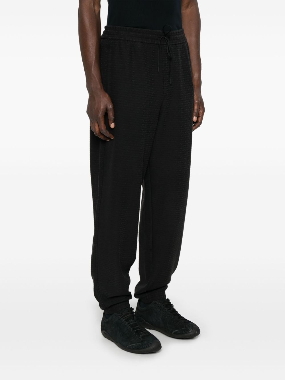 logo-jacquard track pants - 3