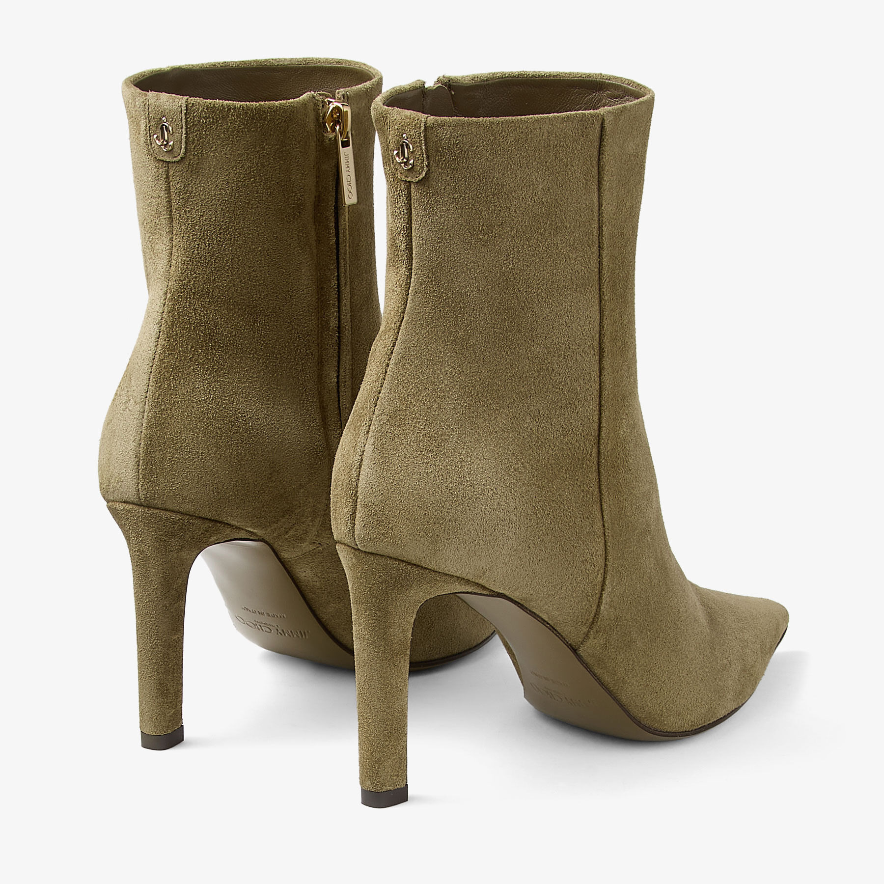Frankie Ankle Boot 85
Caper Green Velvet Suede Ankle Boots - 4