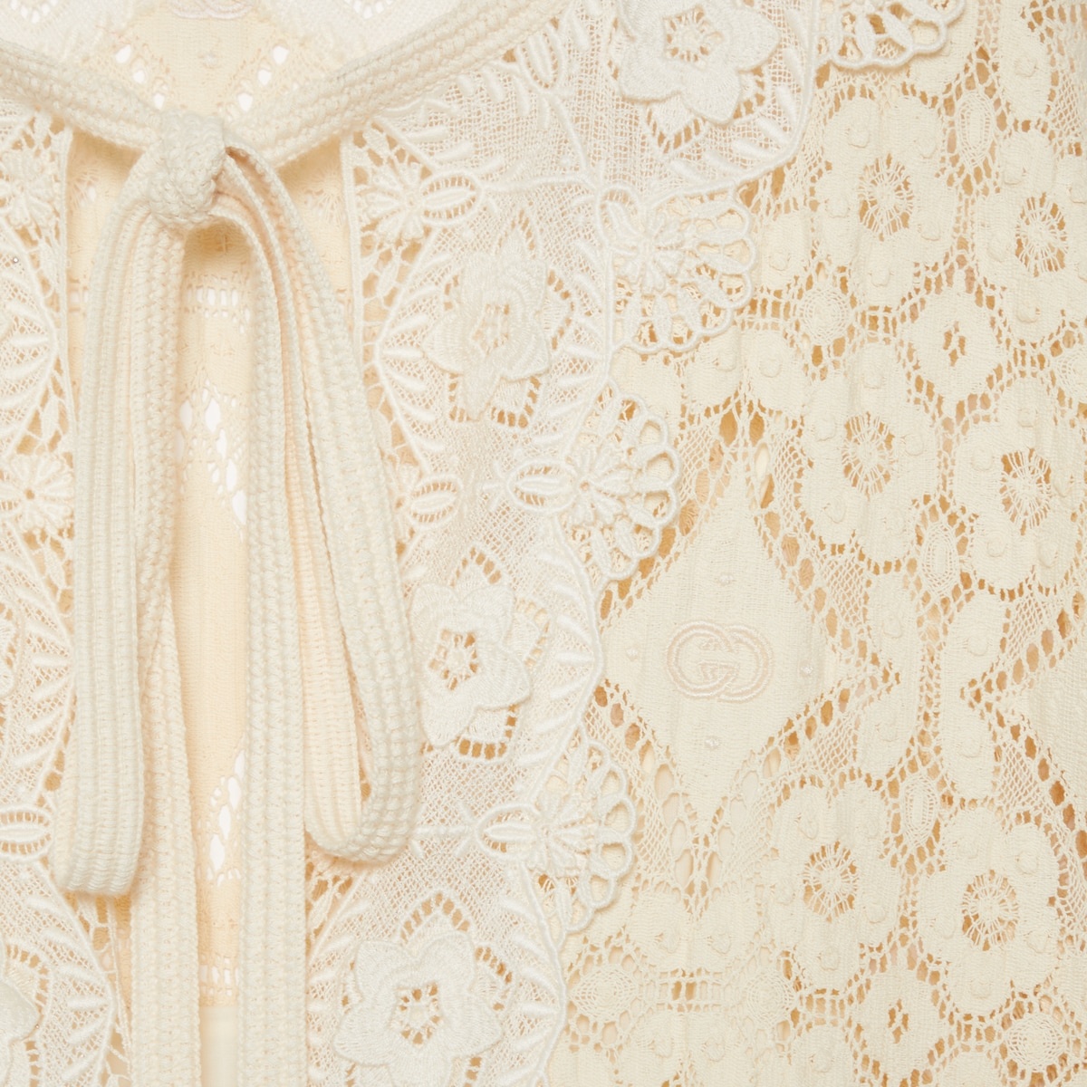 Interlocking G floral lace dress - 4
