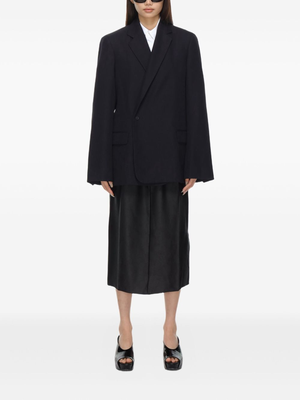 double-breasted wool jacket - 2