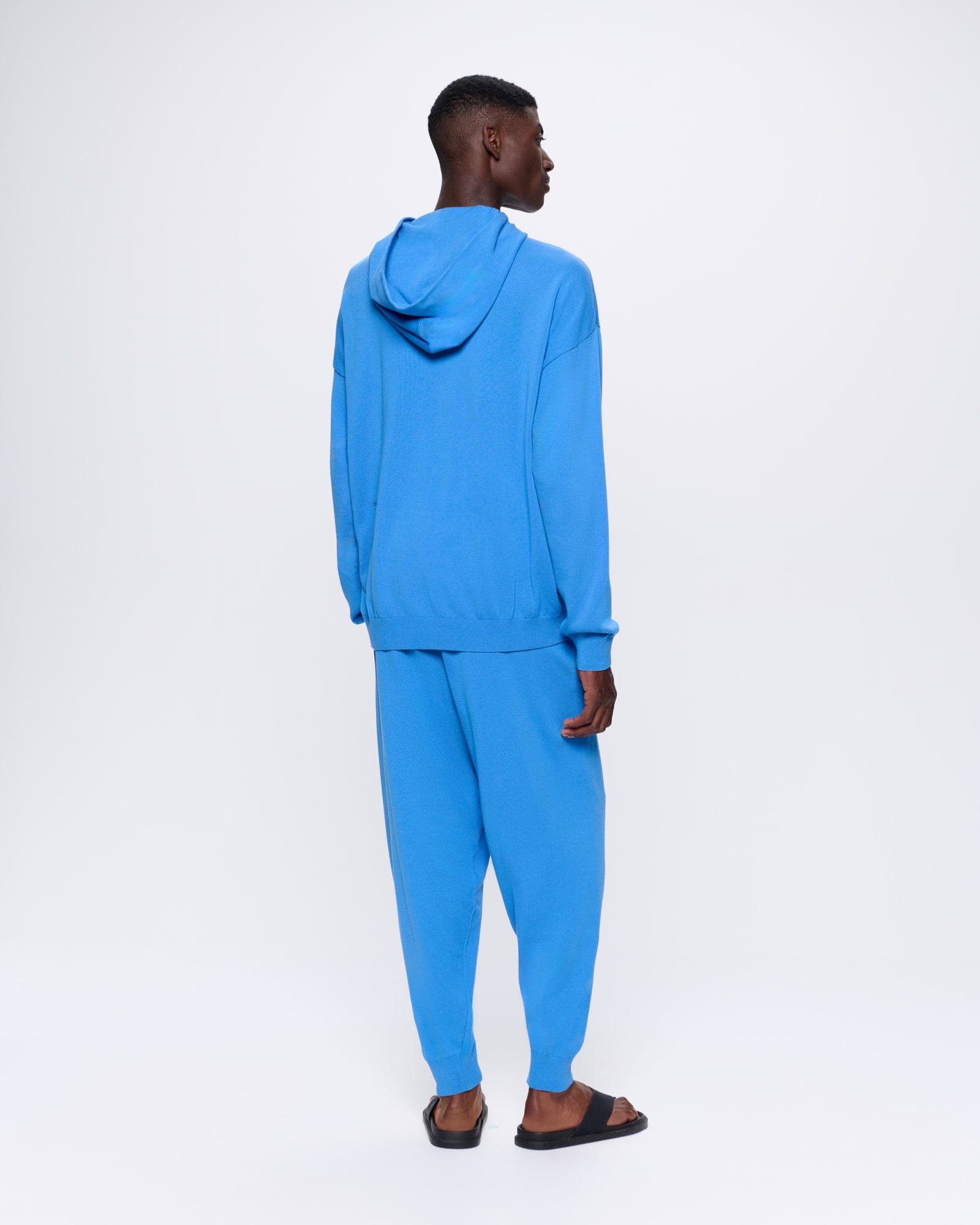 Mens DNA Knitted Track Pants - Geyser Blue - 5