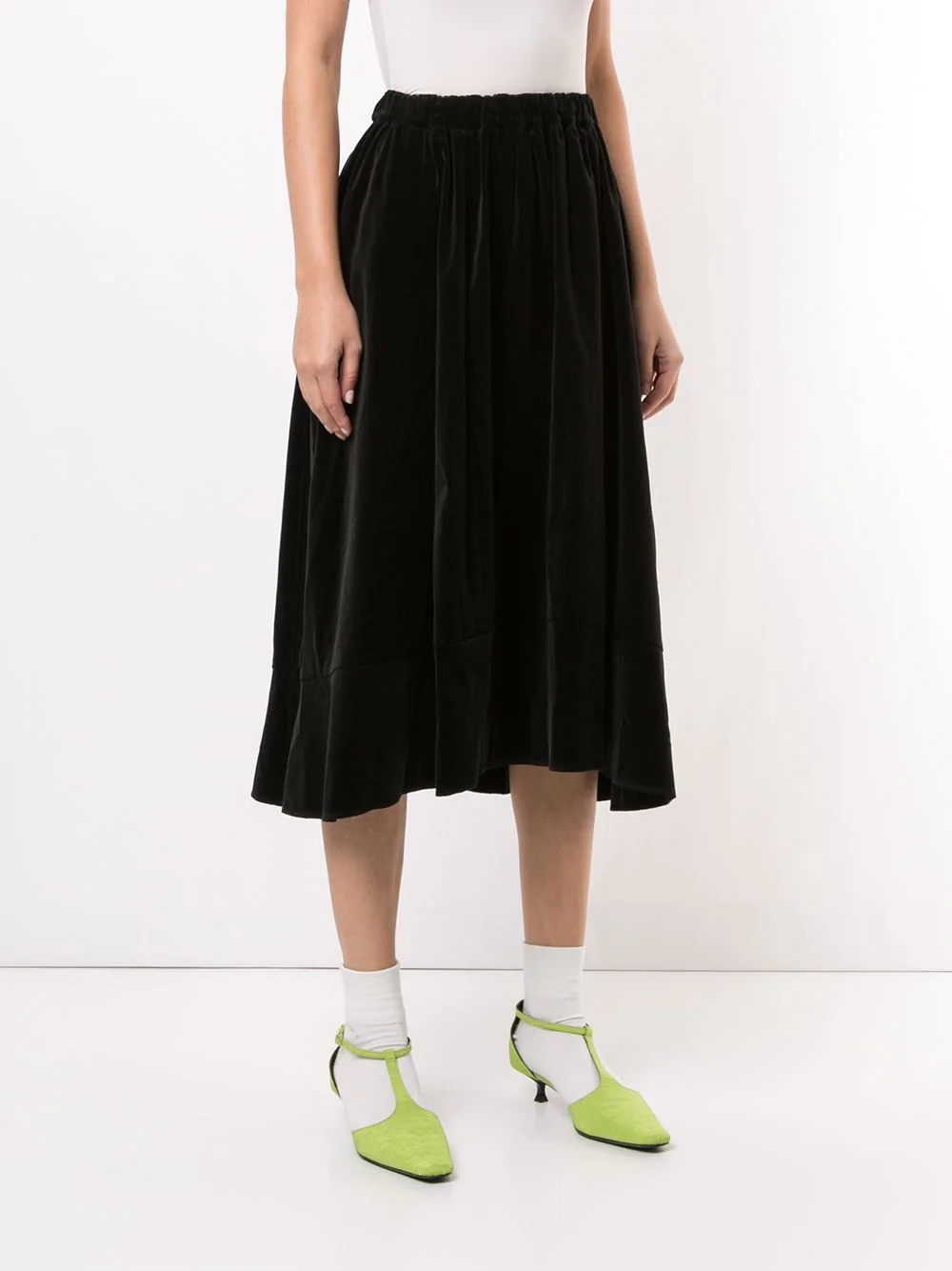 high-waisted midi skirt - 3