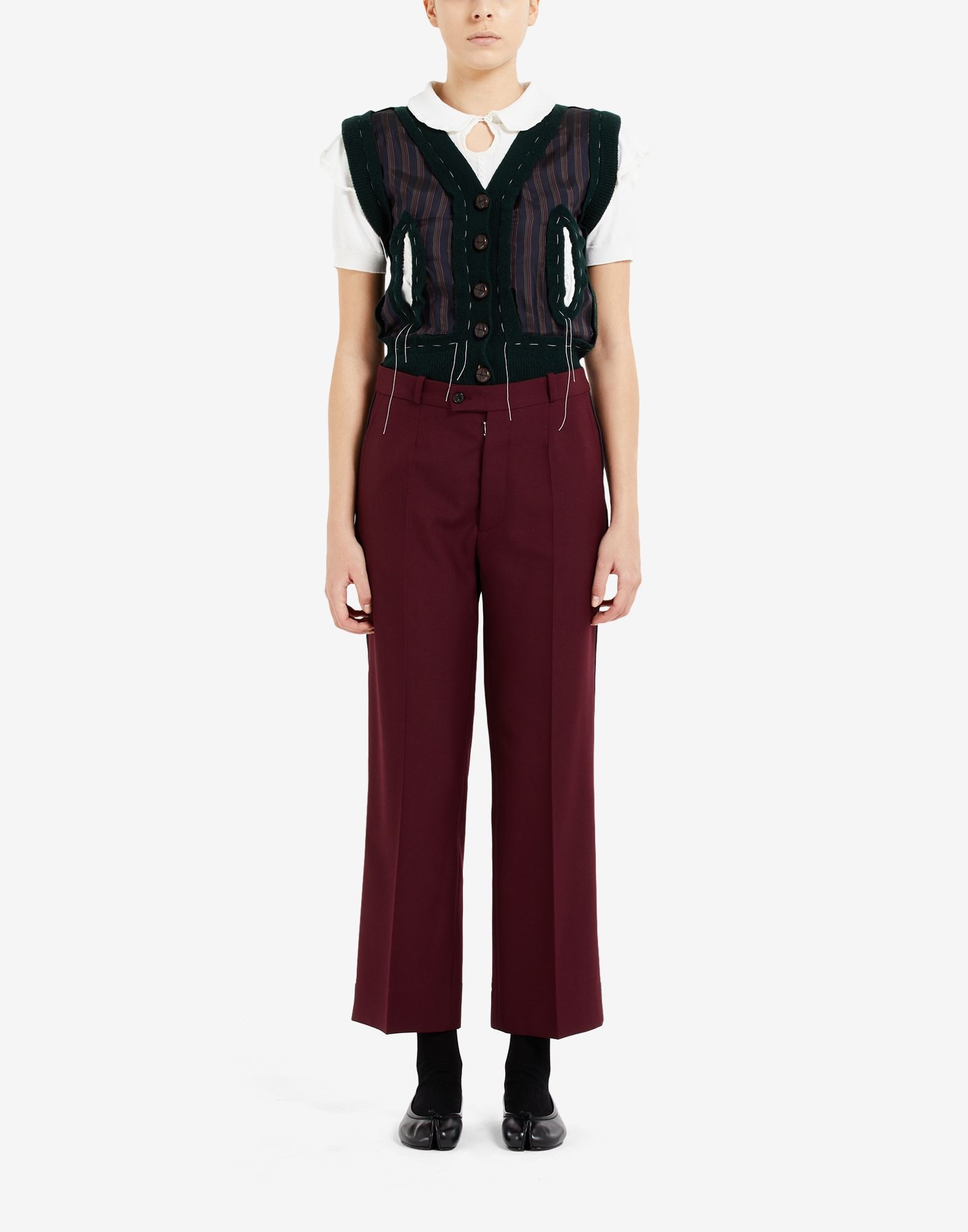 Pleat cropped trousers - 2