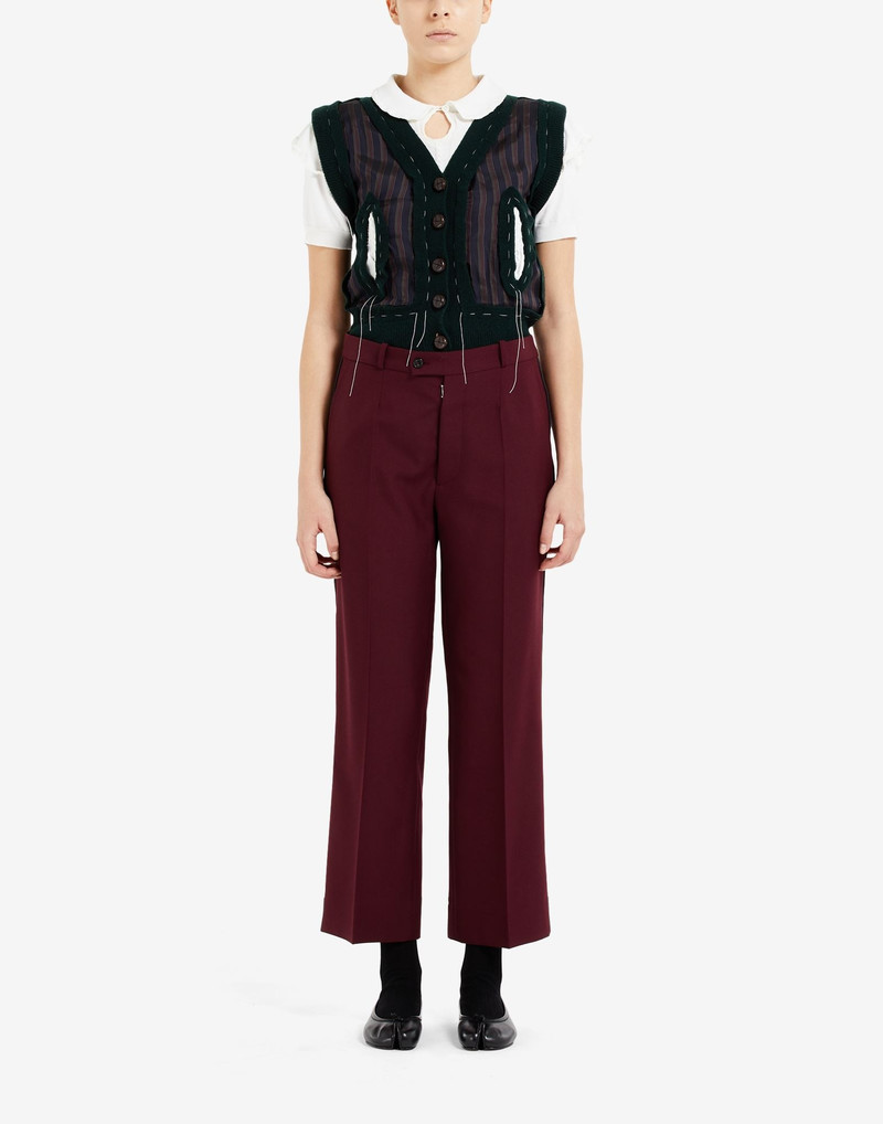 Maison Margiela Pleat cropped trousers outlook