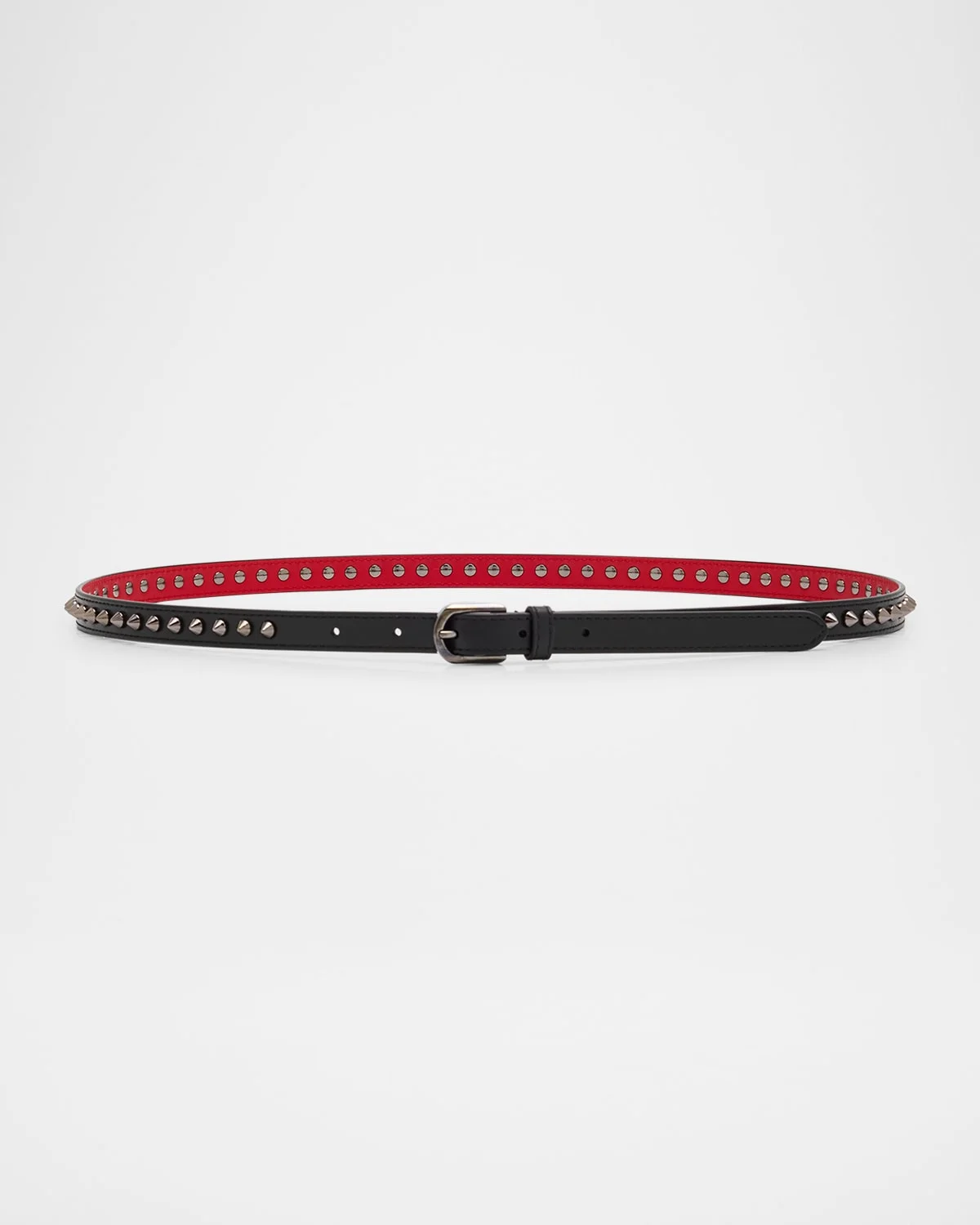 Cabata Paris Spike Skinny Belt in Calf Leather - 1