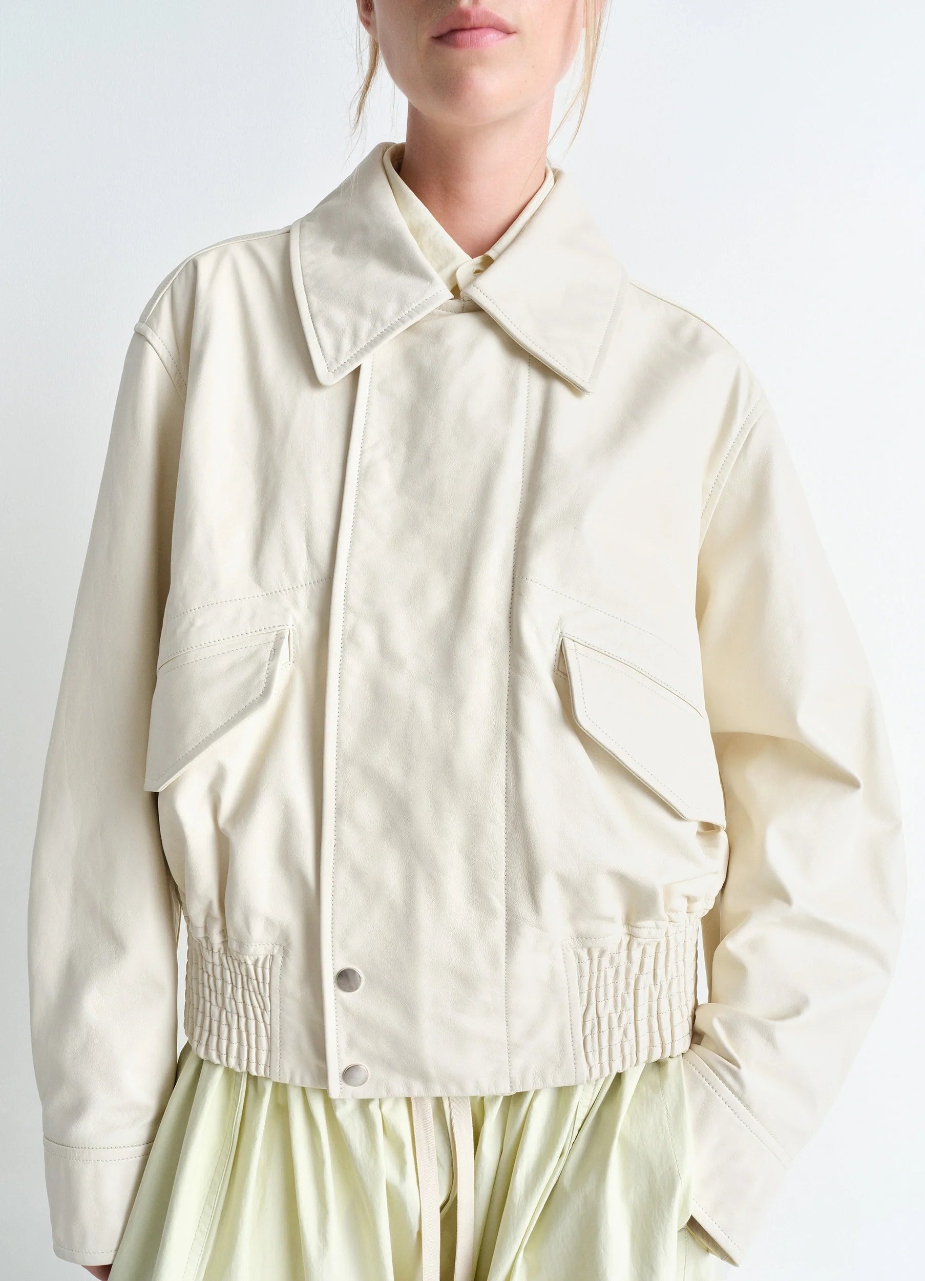 LEATHER BLOUSON - 3