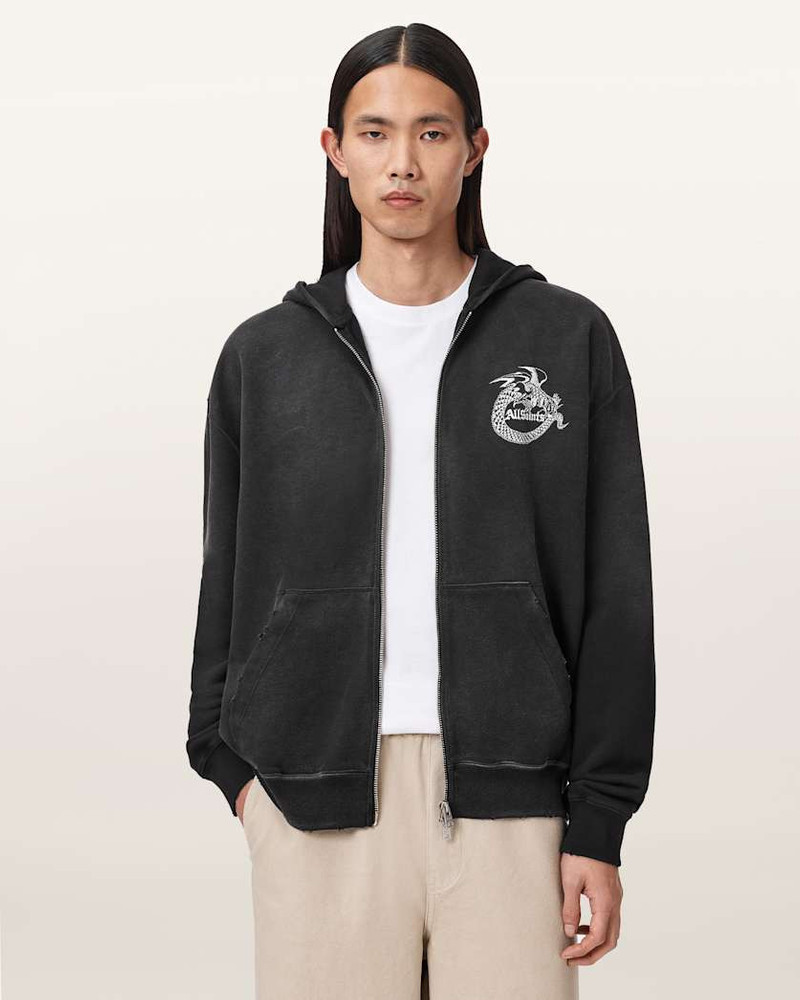 ALLSAINTS TERRA ZIP THROUGH HOODIE outlook