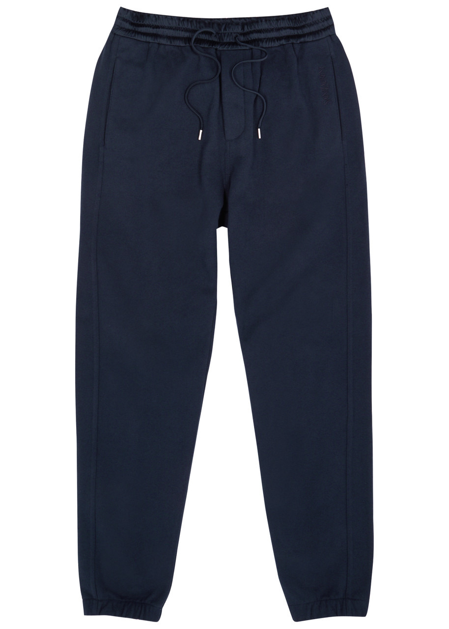 Logo-embroidered cotton sweatpants - 1