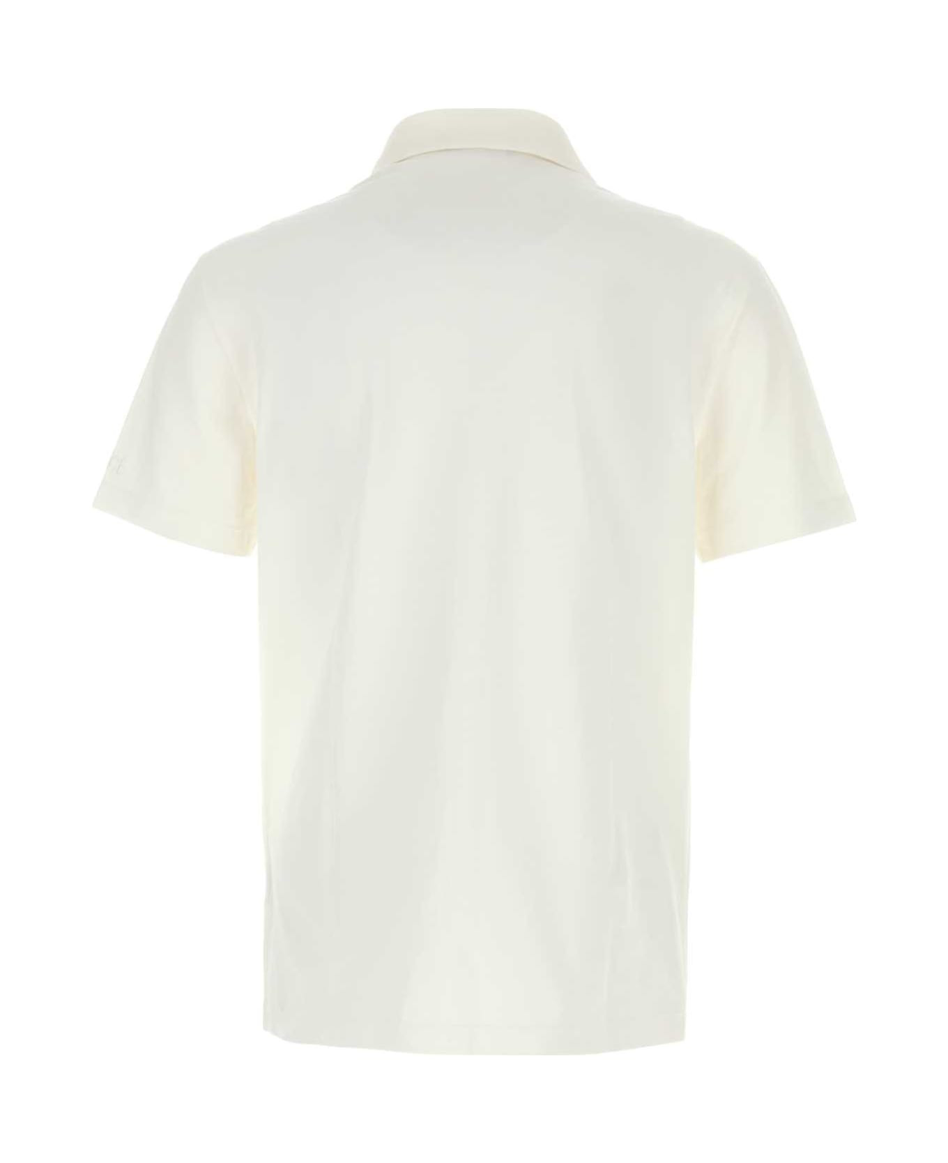 White Piquet Polo Shirt - 2