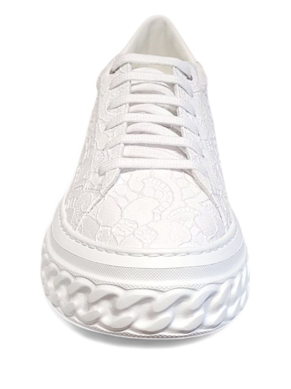 Off Road lace-effect chain-trimmed sneakers - 3