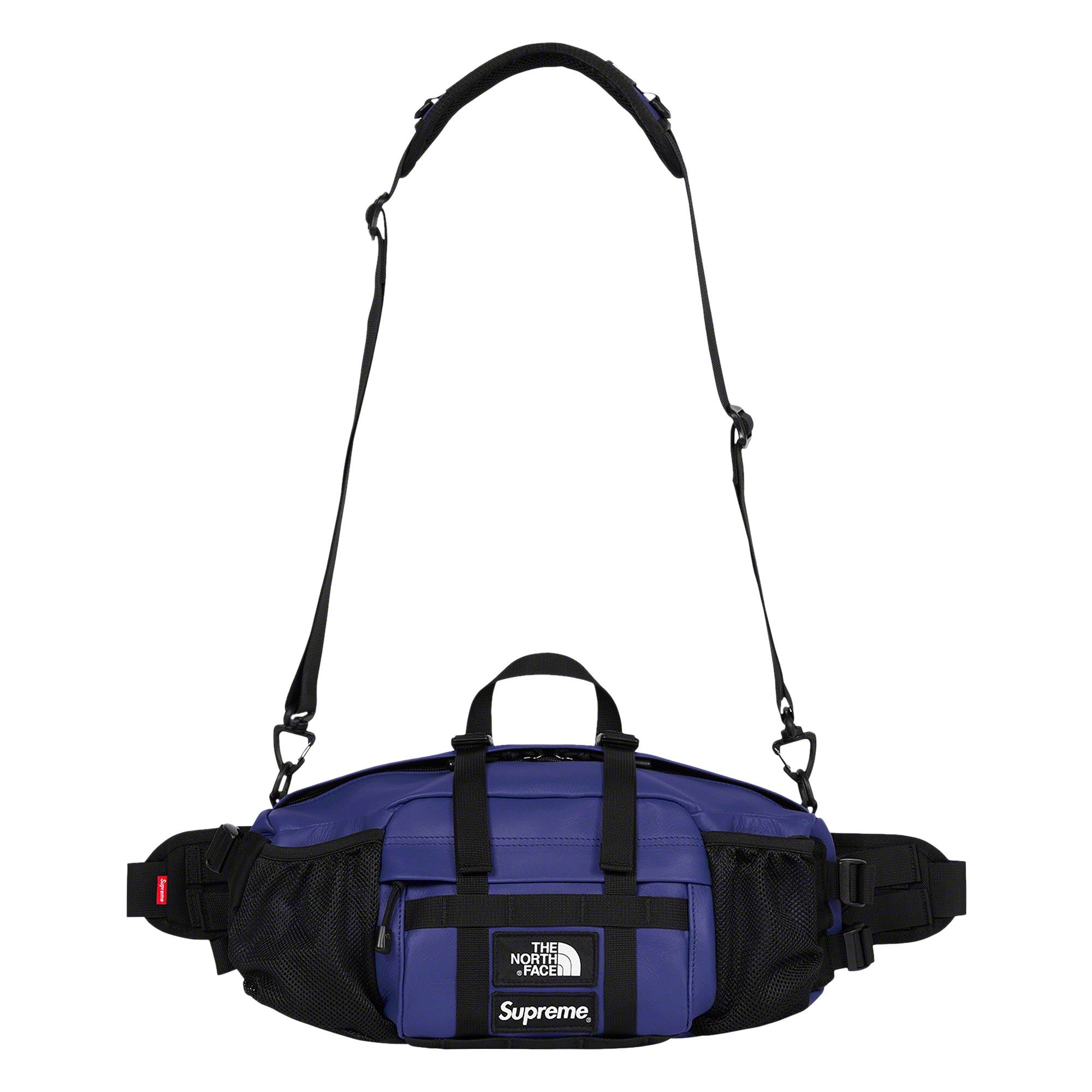 Supreme x The North Face Leather Mountain Waist Bag 'Royal' - 1