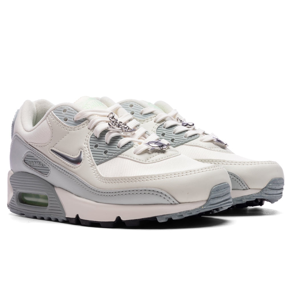 WOMEN'S AIR MAX 90 SE - SAIL/METALLIC SILVER/SEA GLASS - 2