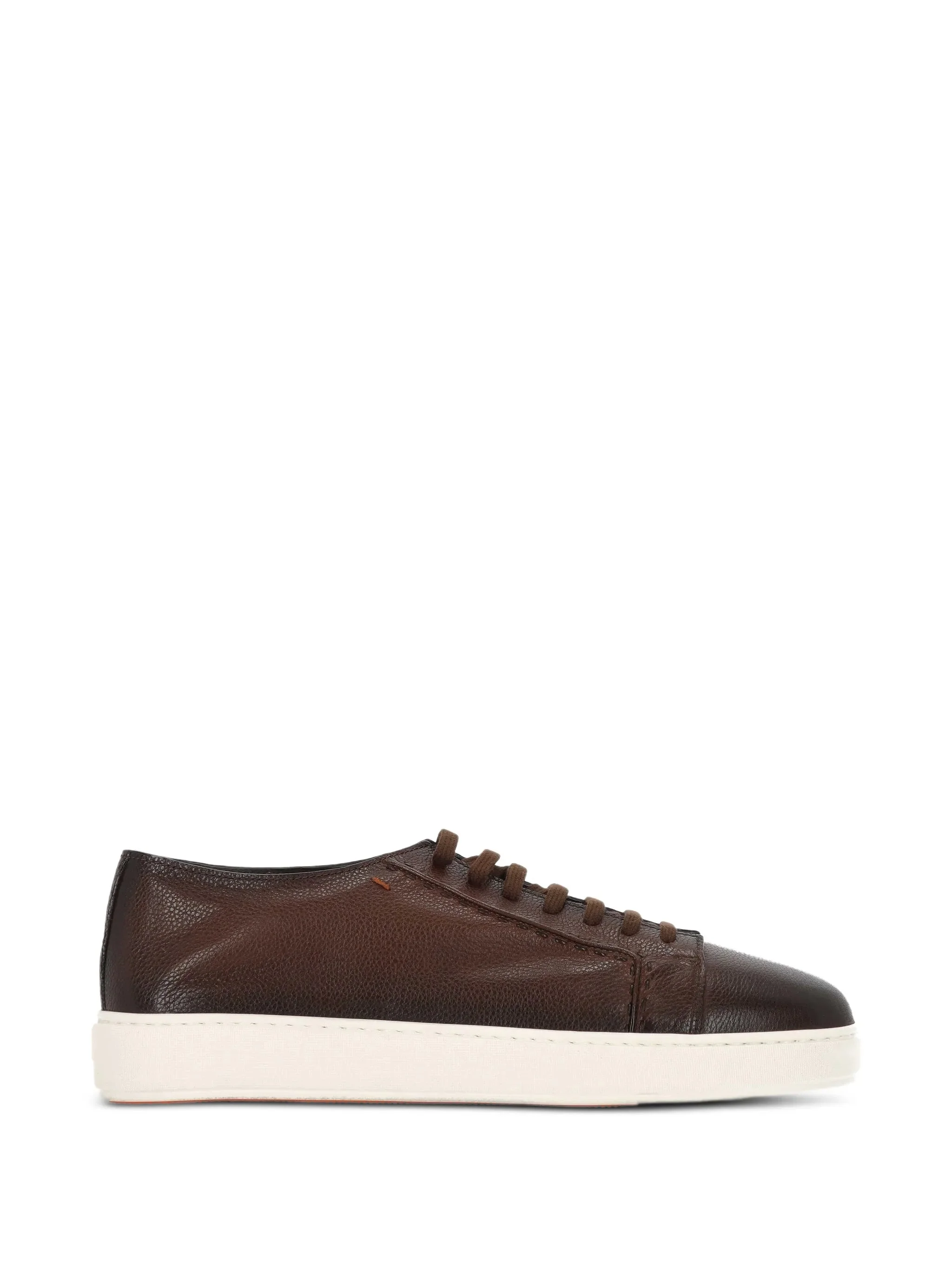 Santoni Grainy-leather Sneakers - 1