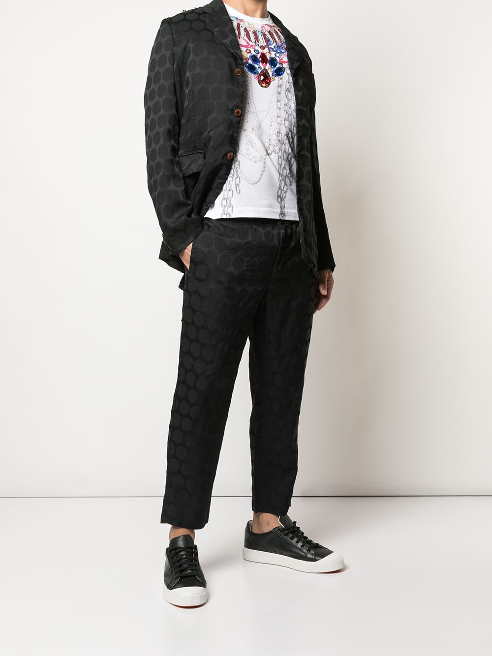 ruffle-detail blazer - 2