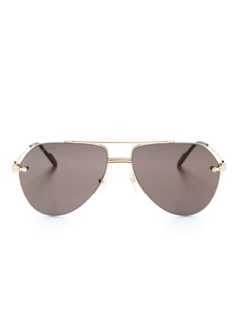 Première de Cartier pilot-frame sunglasses 1