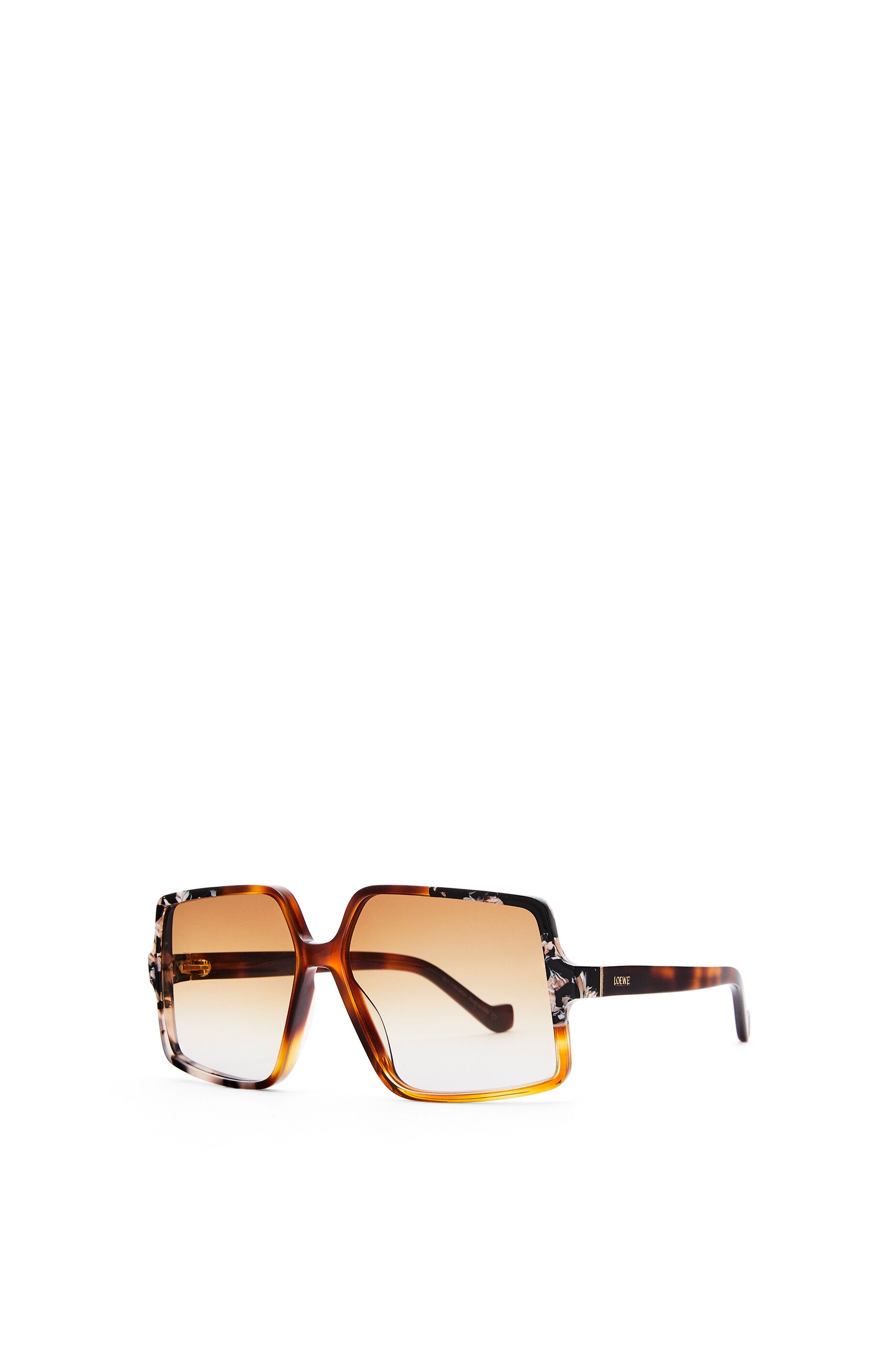 Thin acetate pentagon sunglasses - 3